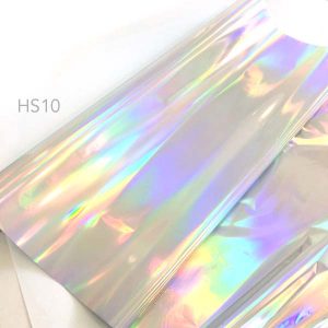 Holographic laser silver foil buy at Vinyl Lettering NZ